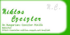 miklos czeizler business card
