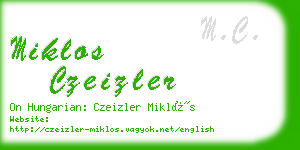 miklos czeizler business card